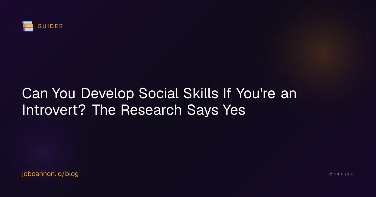 Can You Develop Social Skills If You're an Introvert? The Research Says Yes