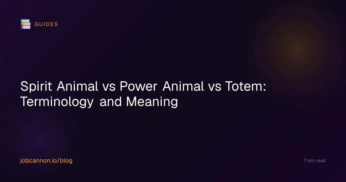 Spirit Animal vs Power Animal vs Totem: Terminology and Meaning