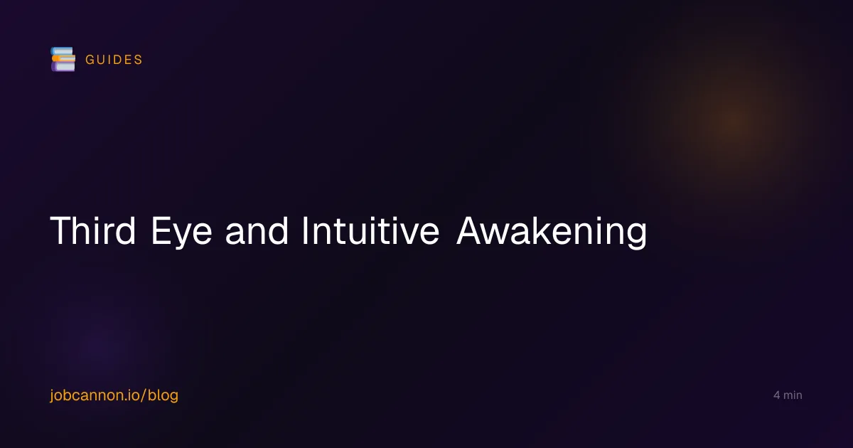 Third Eye and Intuitive Awakening