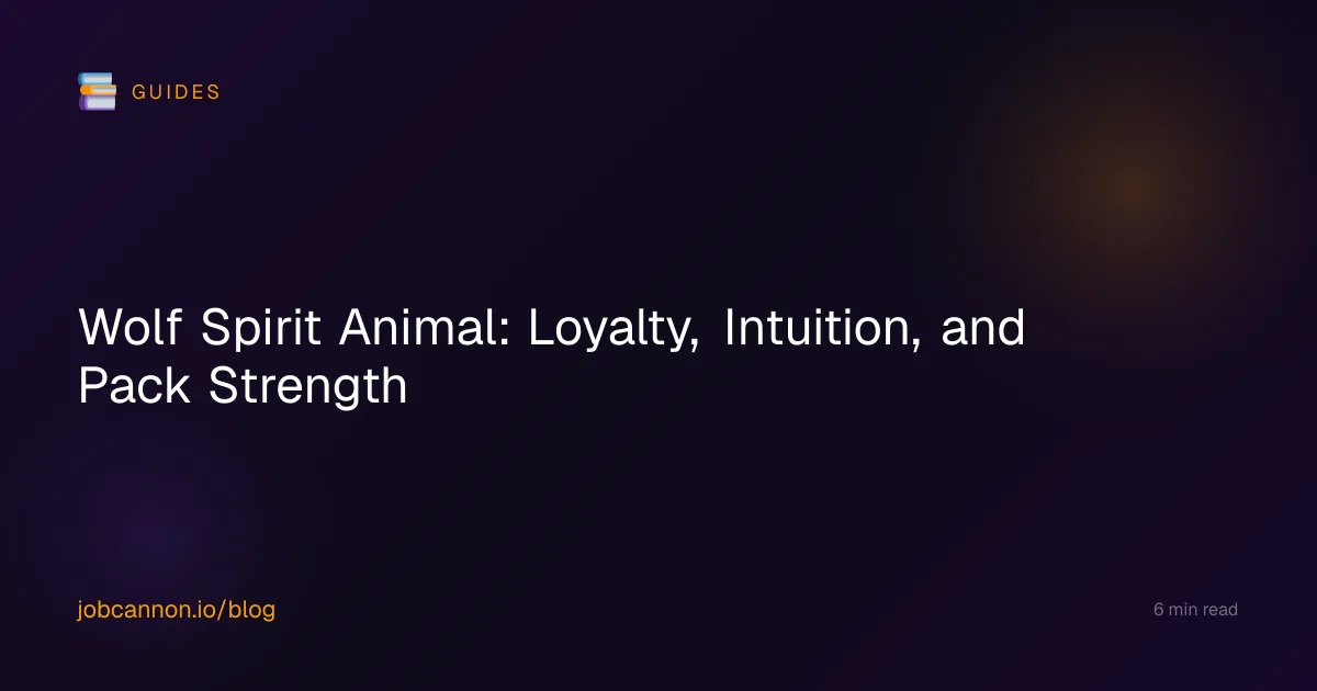 Wolf Spirit Animal: Loyalty, Intuition, and Pack Strength