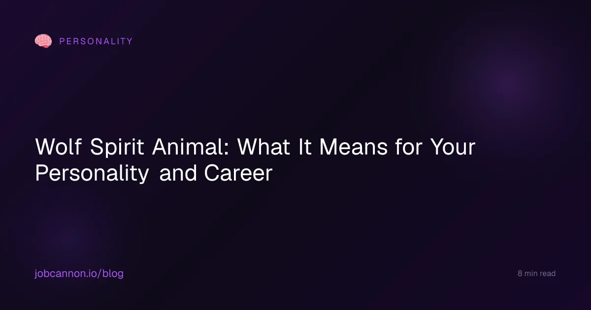 Wolf Spirit Animal: What It Means for Your Personality and Career