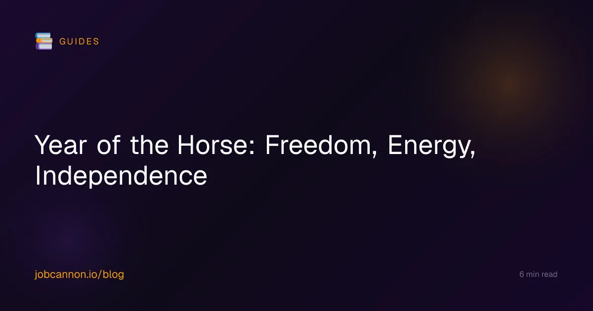 Year of the Horse: Freedom, Energy, Independence
