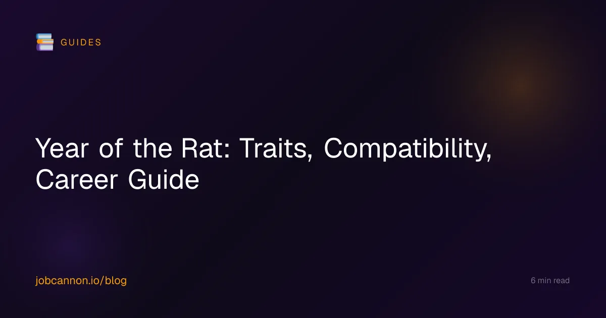 Year of the Rat: Traits, Compatibility, Career Guide