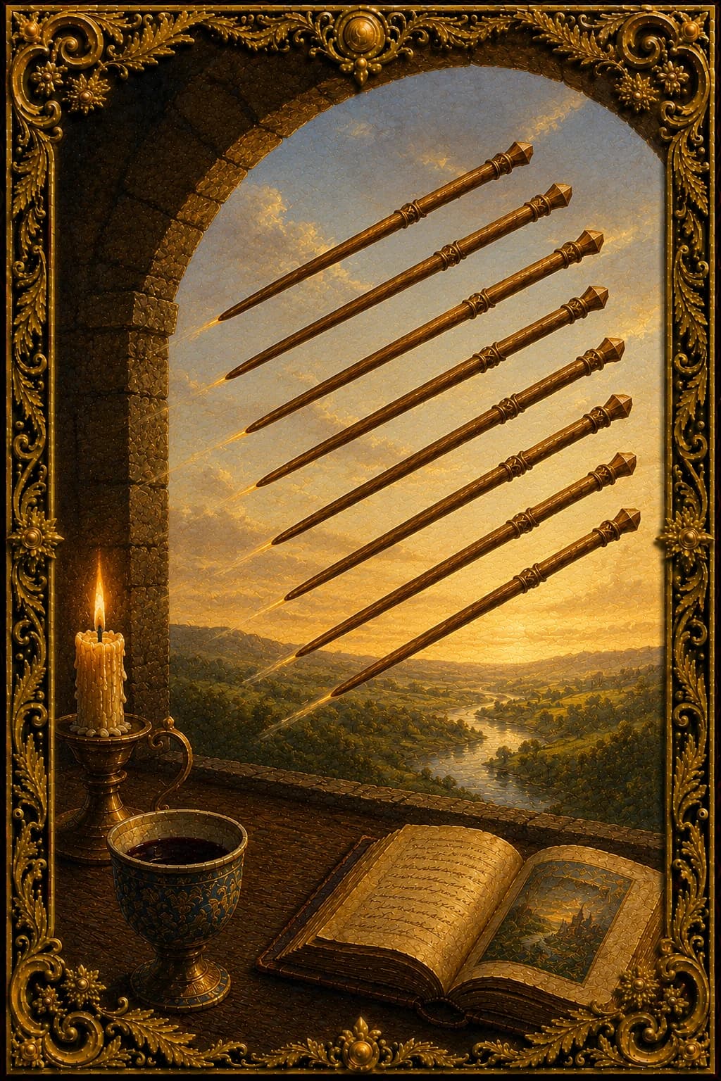 Eight of Wands — Minor Arcana VIII