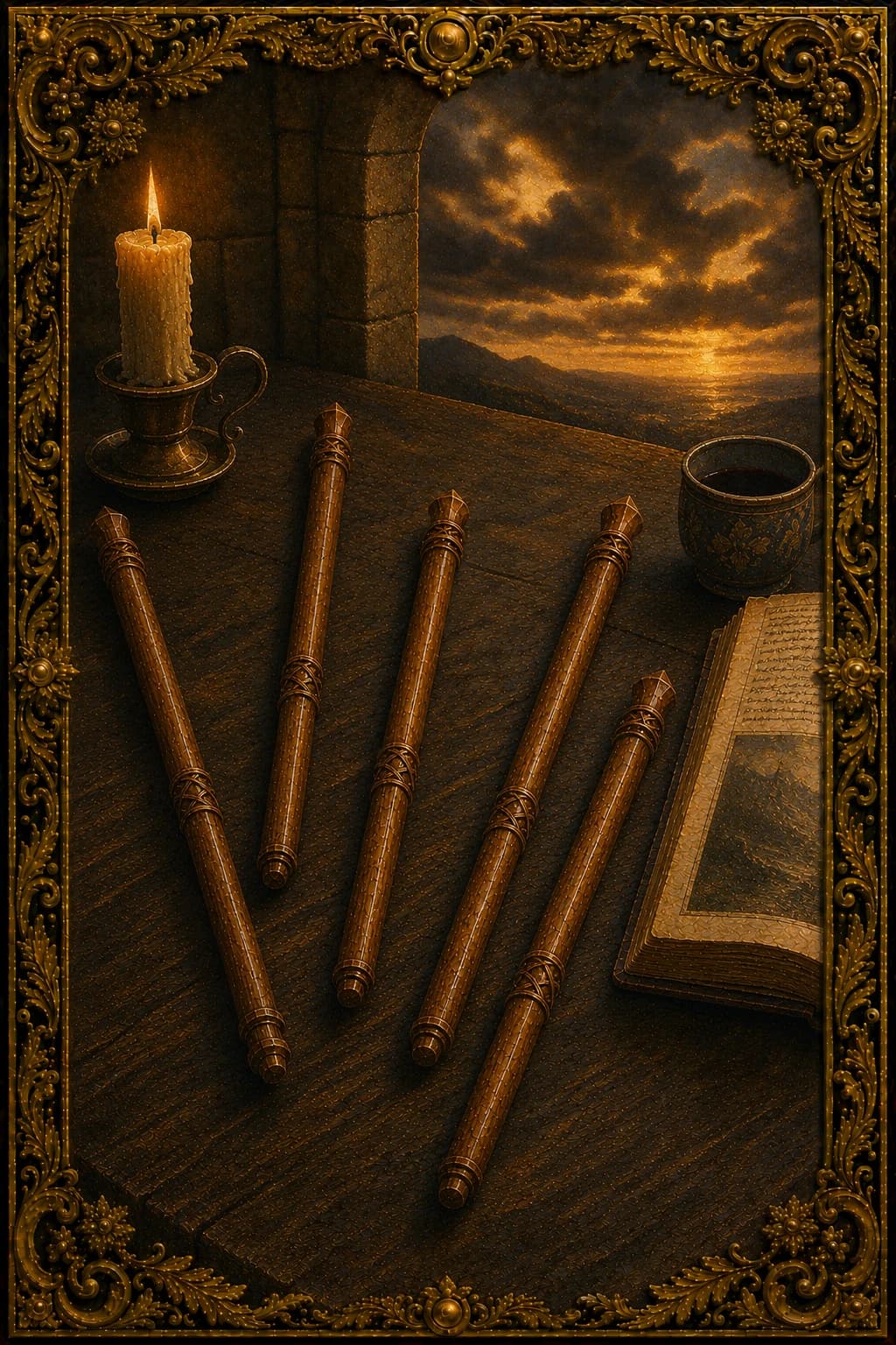 Five of Wands — Minor Arcana V