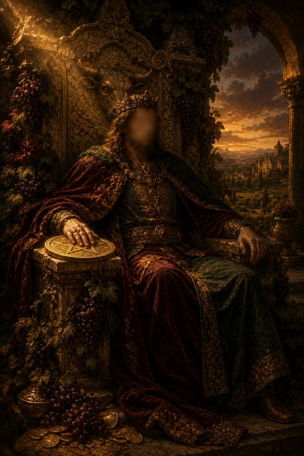 King of Pentacles — Minor Arcana King