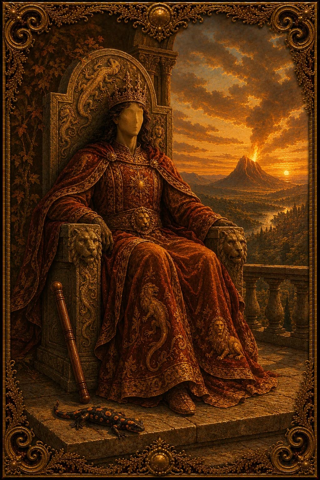 King of Wands — Minor Arcana King