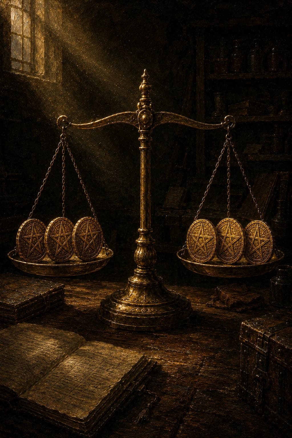Six of Pentacles — Minor Arcana VI