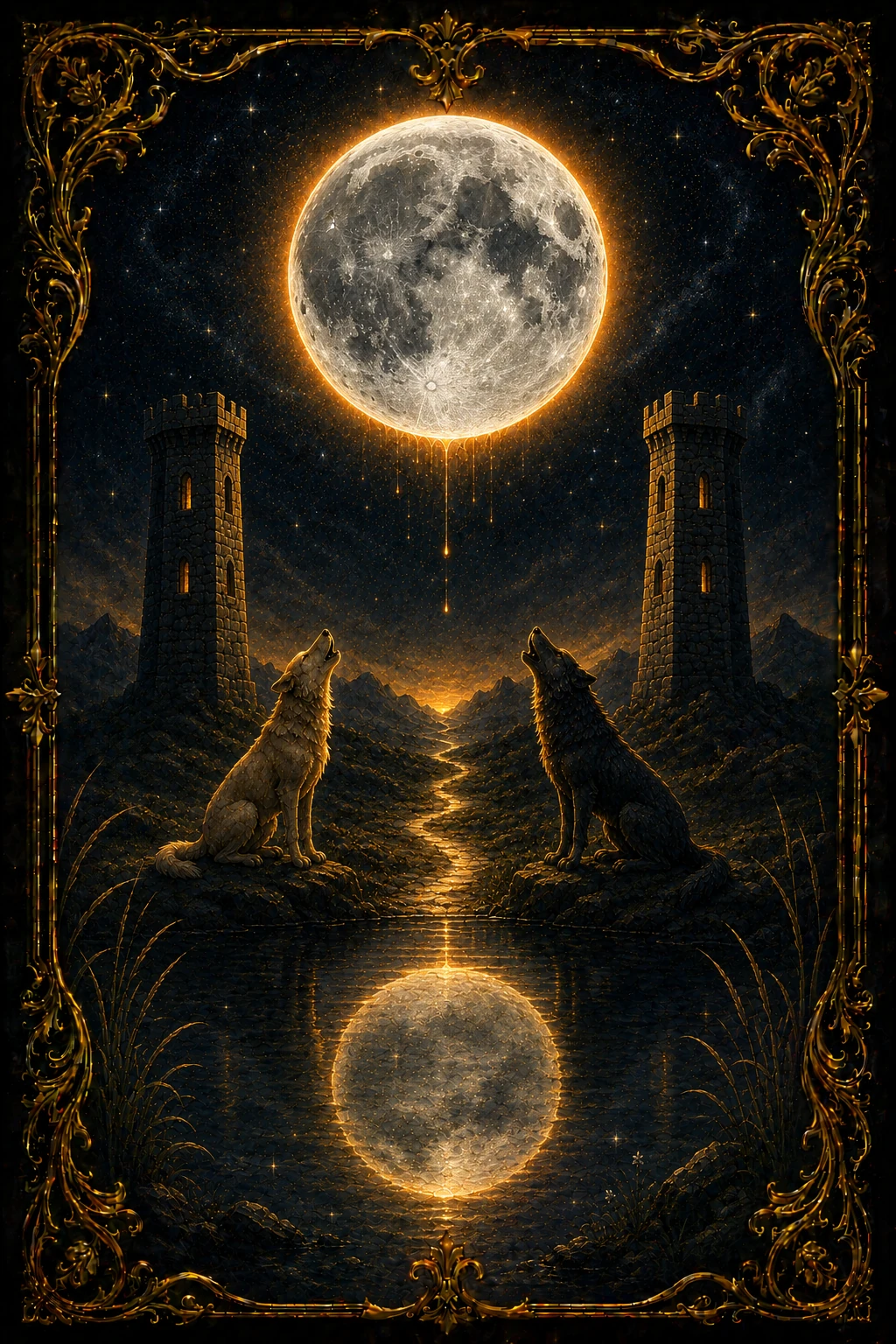 The Moon — Major Arcana XVIII