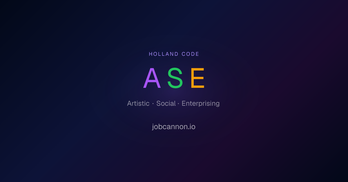Holland Code ASE (The Creative Leader) — Career Guide 2026 · JobCannon